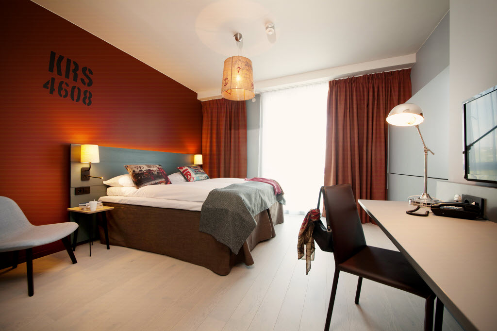 Copyright: Tord-Erik Andresen, hotelfoto.no, +4798826280, post@hotellfoto.no Dobbeltseng i Standardrom, Scandic Bystranda